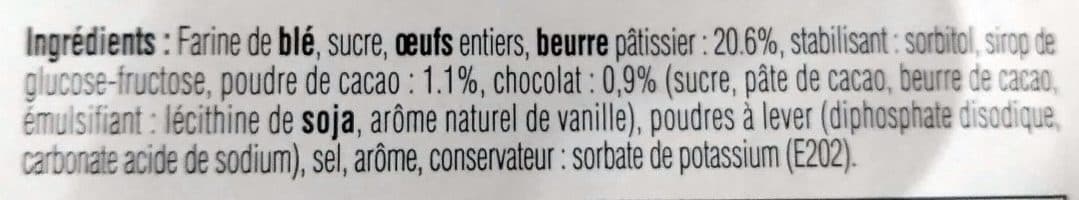 Les Renardises Madeleines Pur Beurre Marbrées packshot