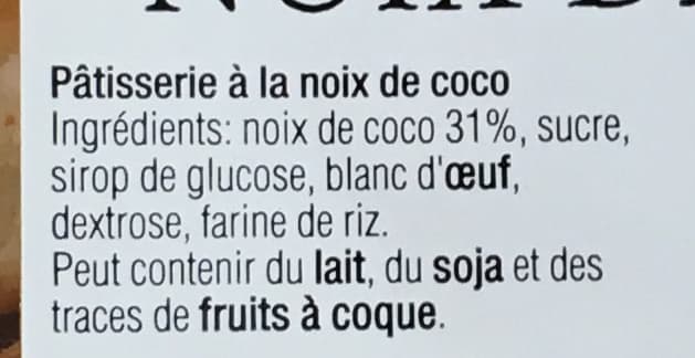 Les Renardises Mini Rochers Noix de Coco packshot