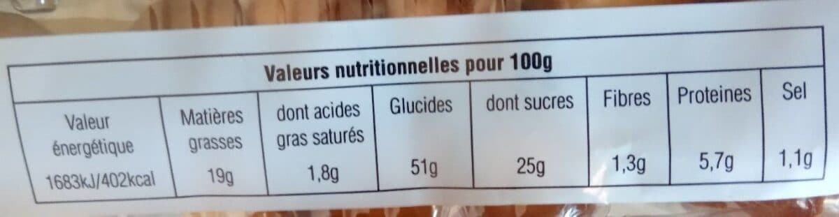Les Renardises Madeleines longues aux oeufs packshot