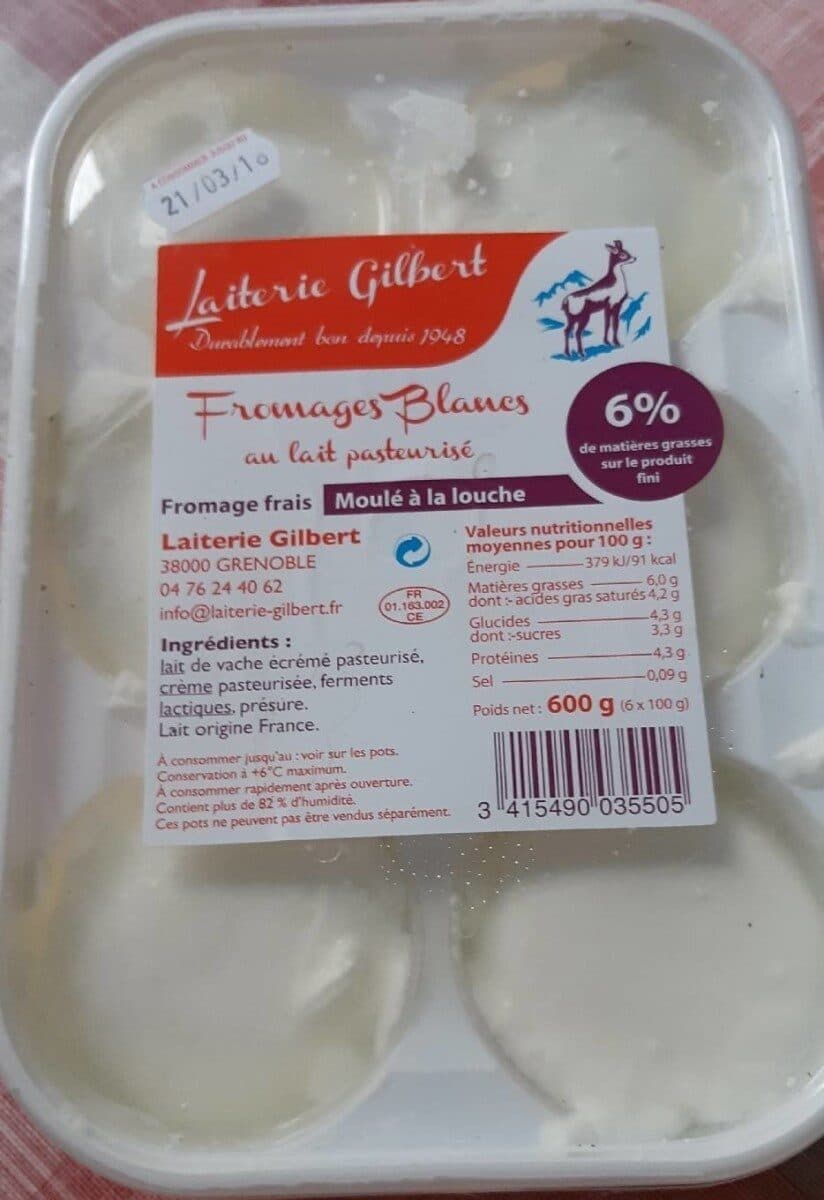 Open Food Facts Fromages blancs au lait pasteurisé packshot