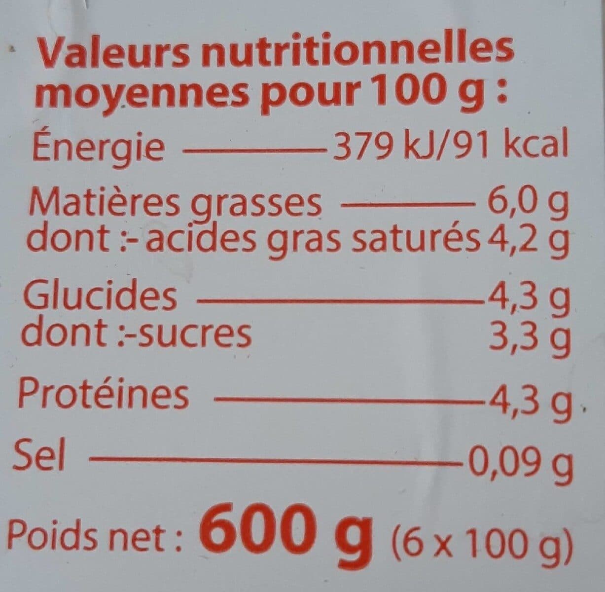 Open Food Facts Fromages blancs au lait pasteurisé packshot