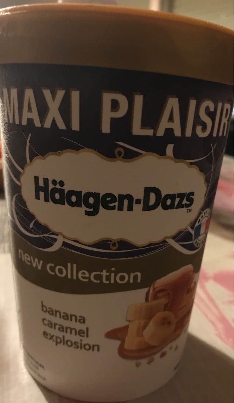 Häagen-dazs Pot crème glacée Banana Caramel Explosion packshot
