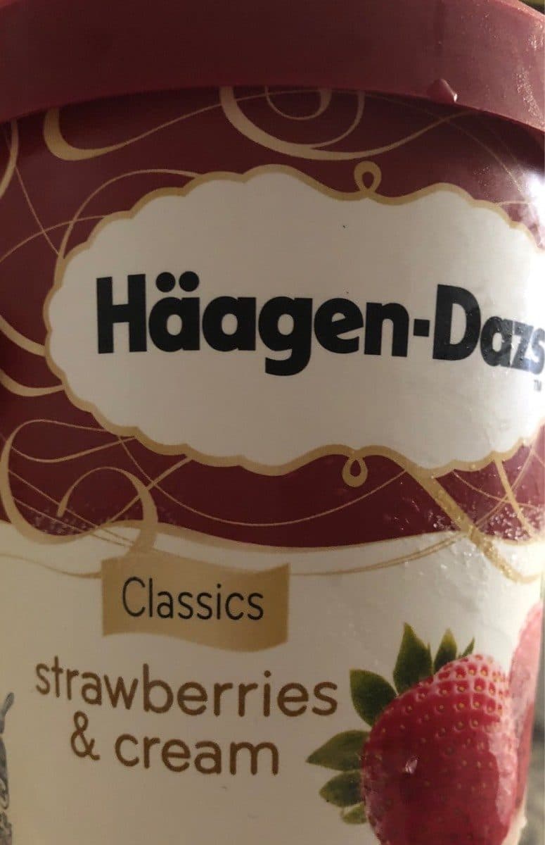 Häagen-Dazs Haagen-dazs stawberry and cream packshot
