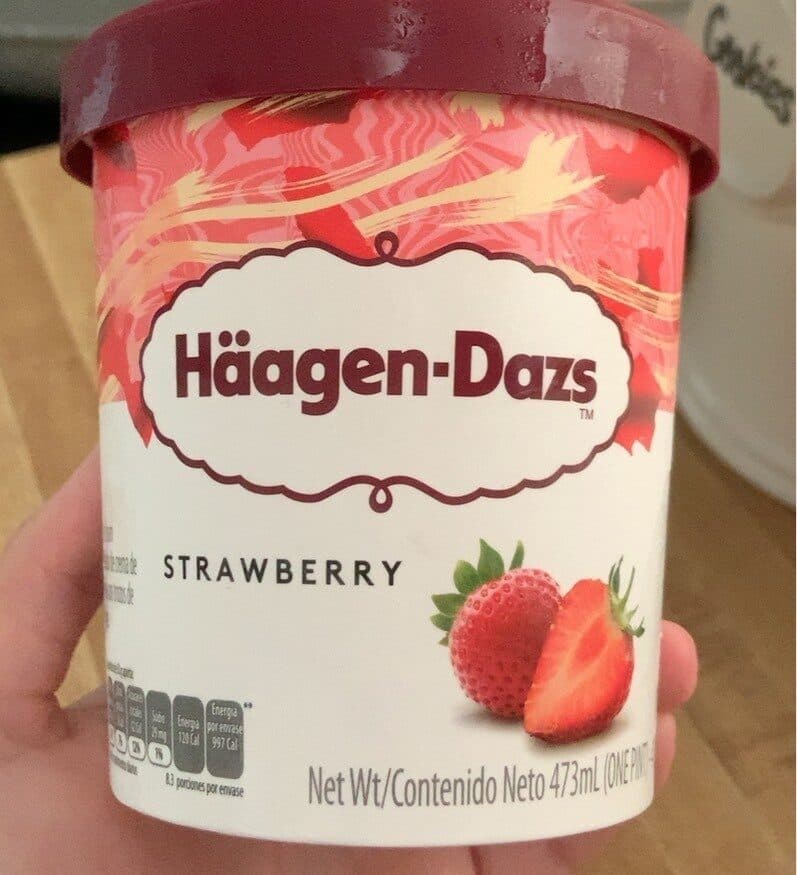 Häagen-Dazs Strawberry packshot