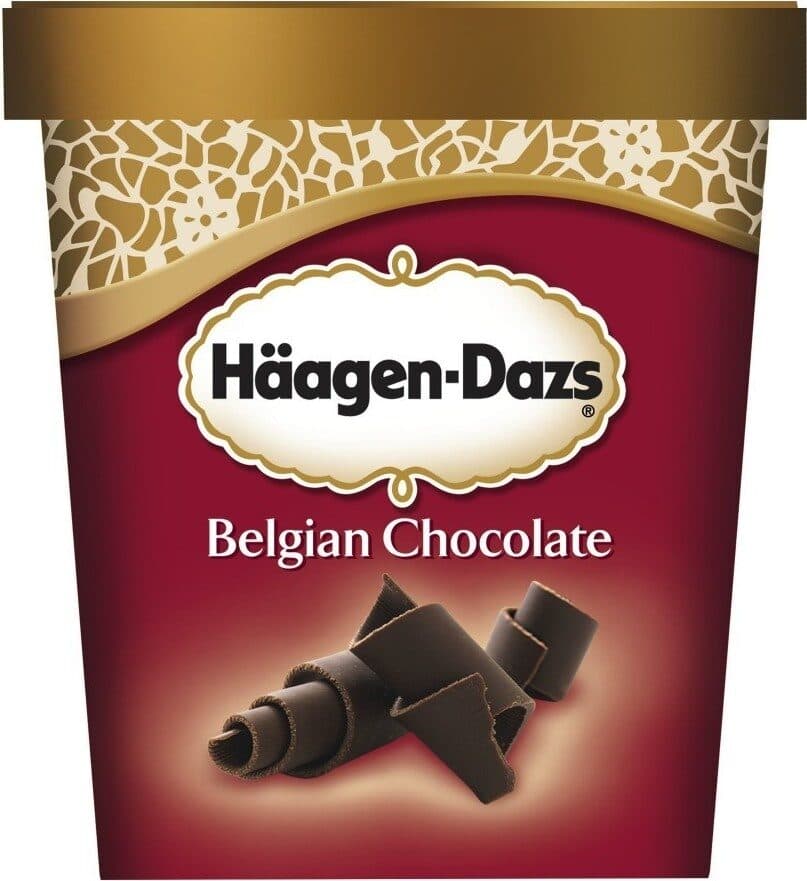 Häagen-Dazs Haagen-dazs Belgian Chocolate Ice Cream packshot