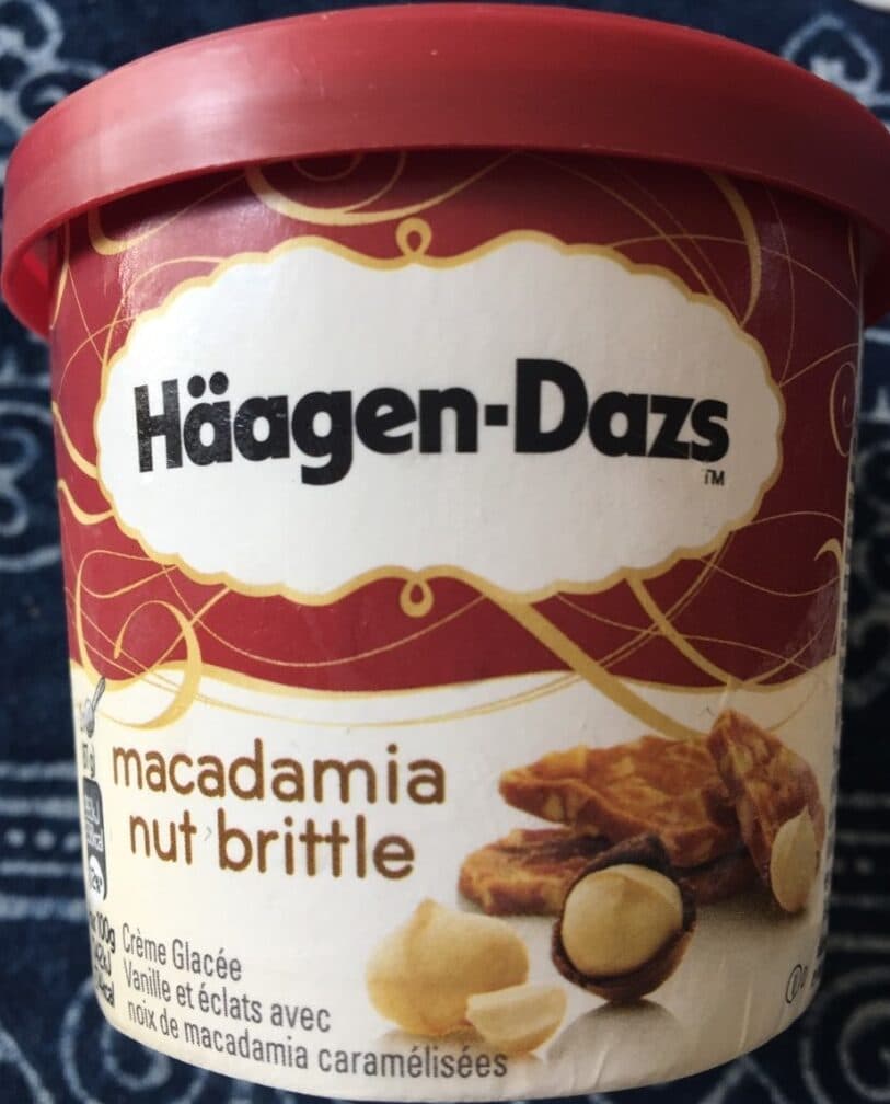 Häagen-Dazs Glace macadamia packshot