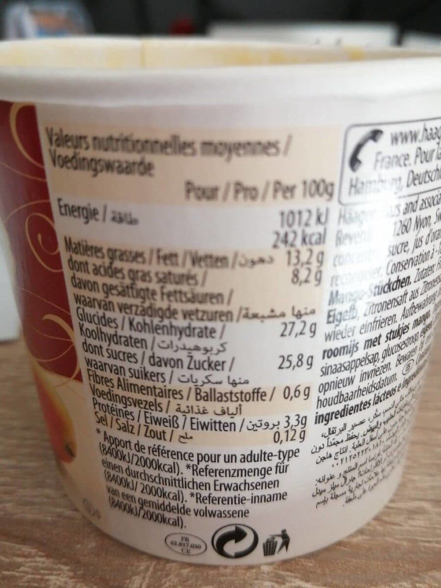 Häagen-Dazs Mango & Cream packshot