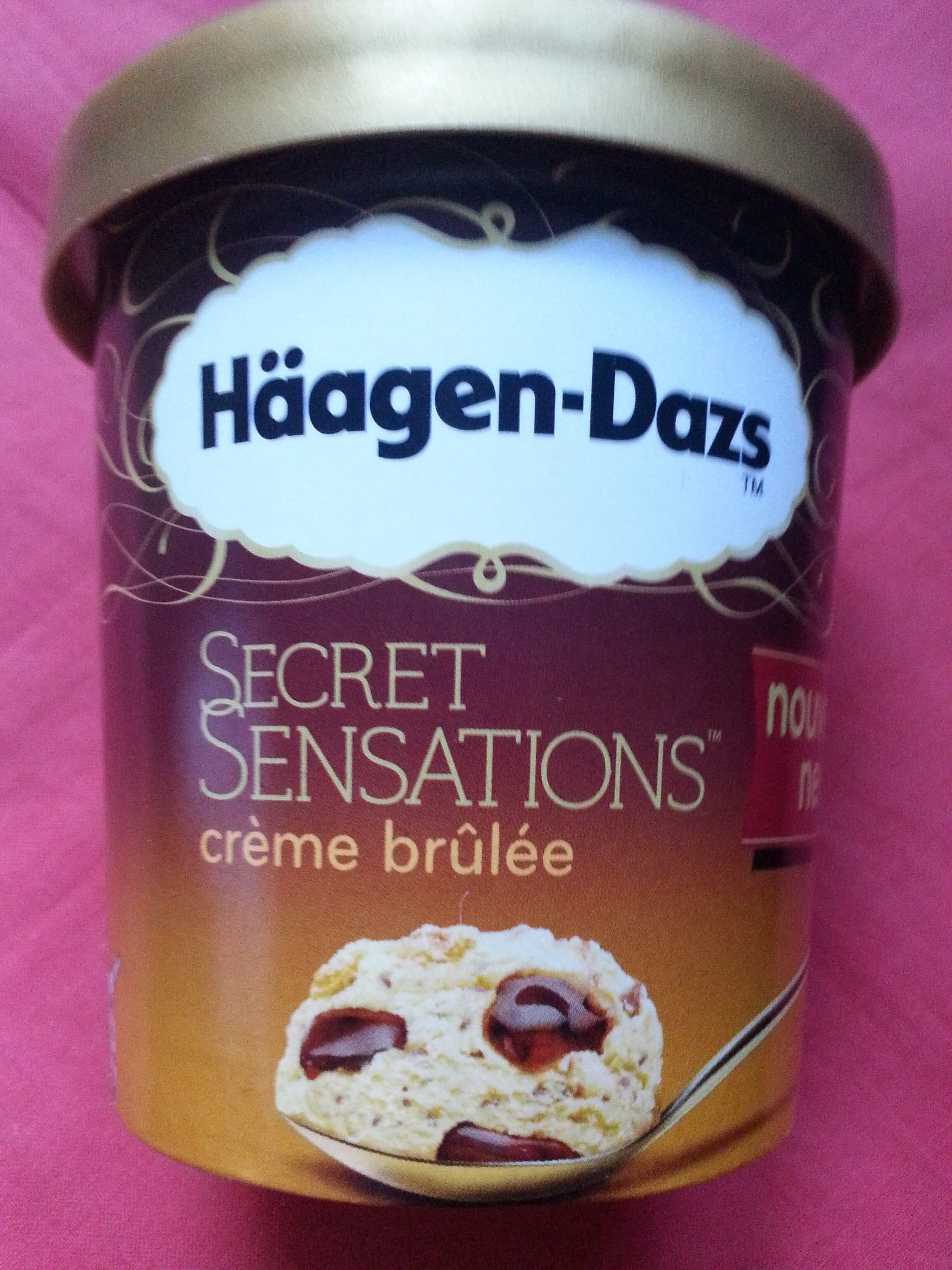 Häagen-Dazs Secret sensations crème brûlée packshot