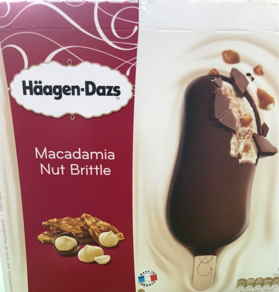 Häagen-Dazs Macadamia nut brittlle packshot