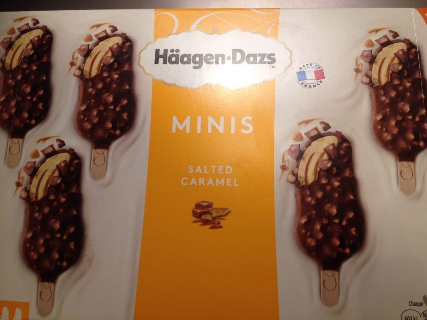 Häagen-Dazs Mini bâtonnets caramel beurre salé packshot