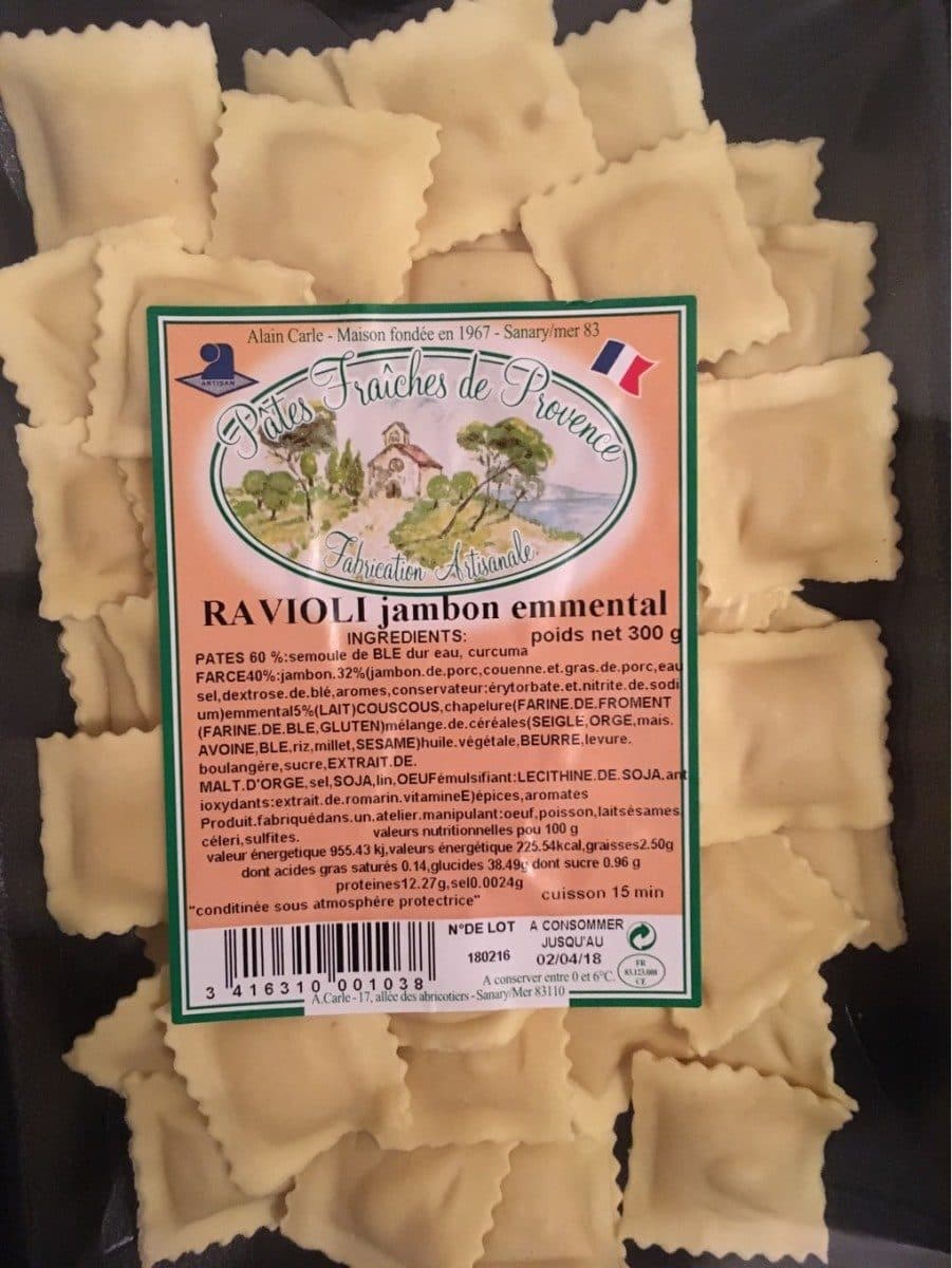 Open Food Facts Ravioli jambon emmental packshot