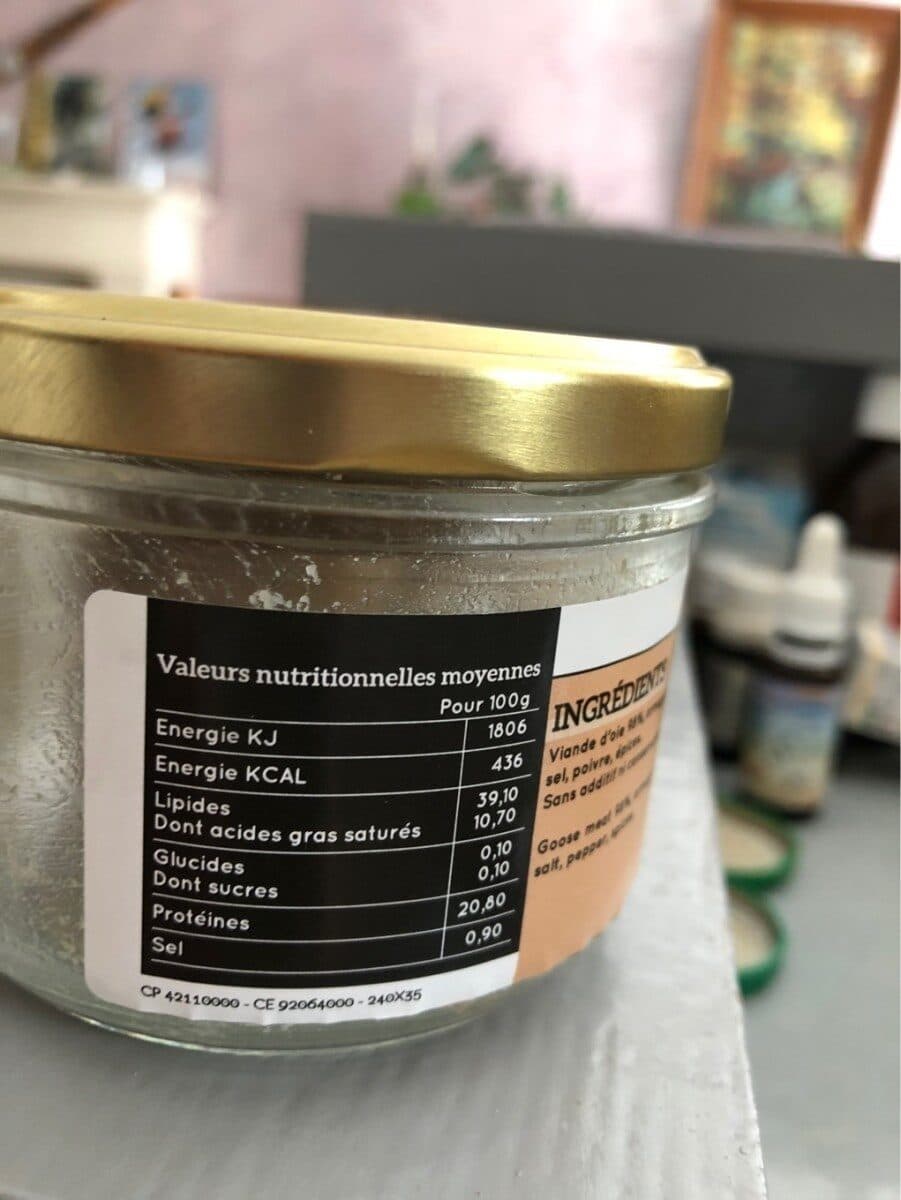 Open Food Facts Rillette d oie packshot