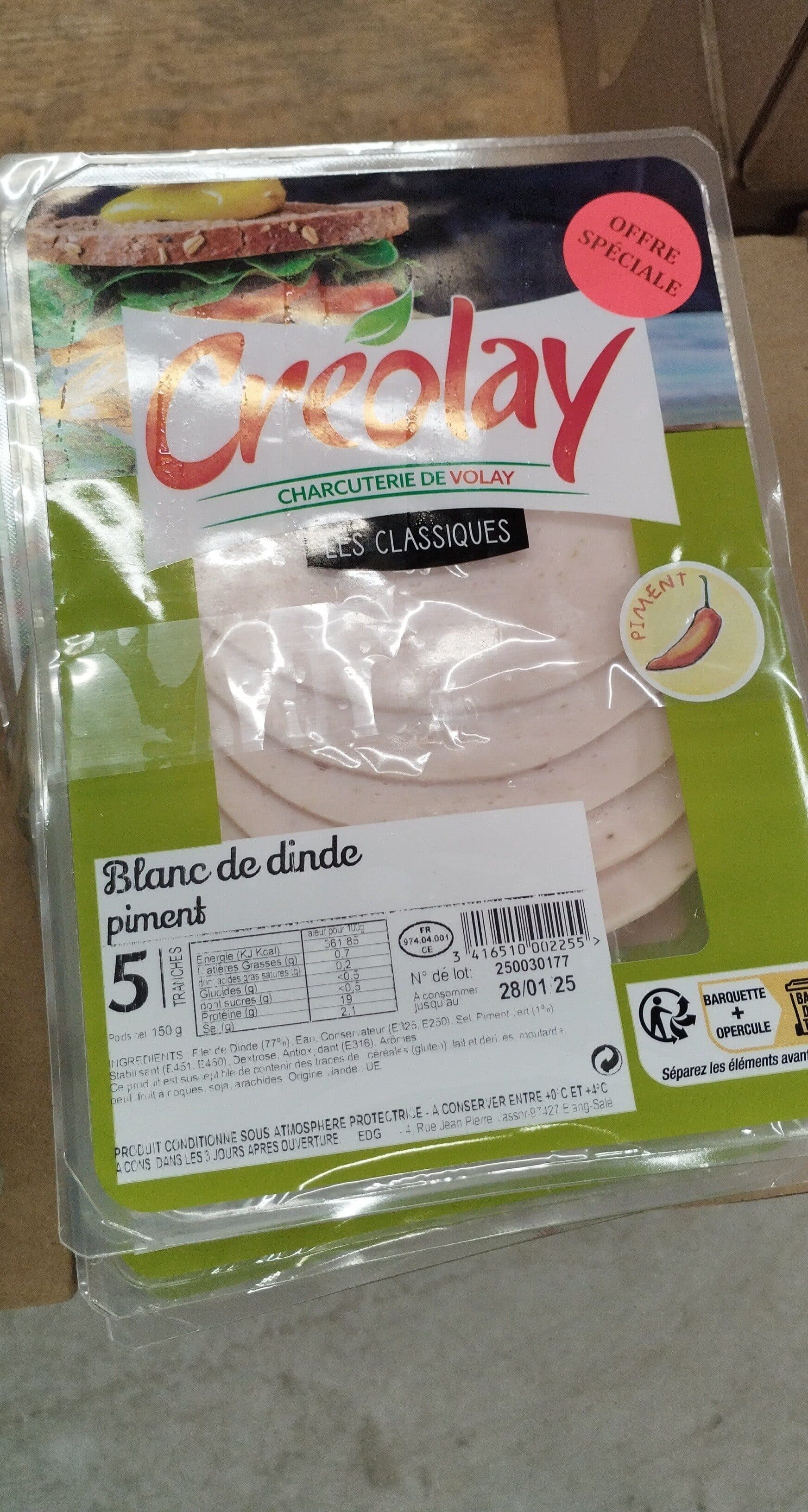 Blanc poulet Creolay packshot