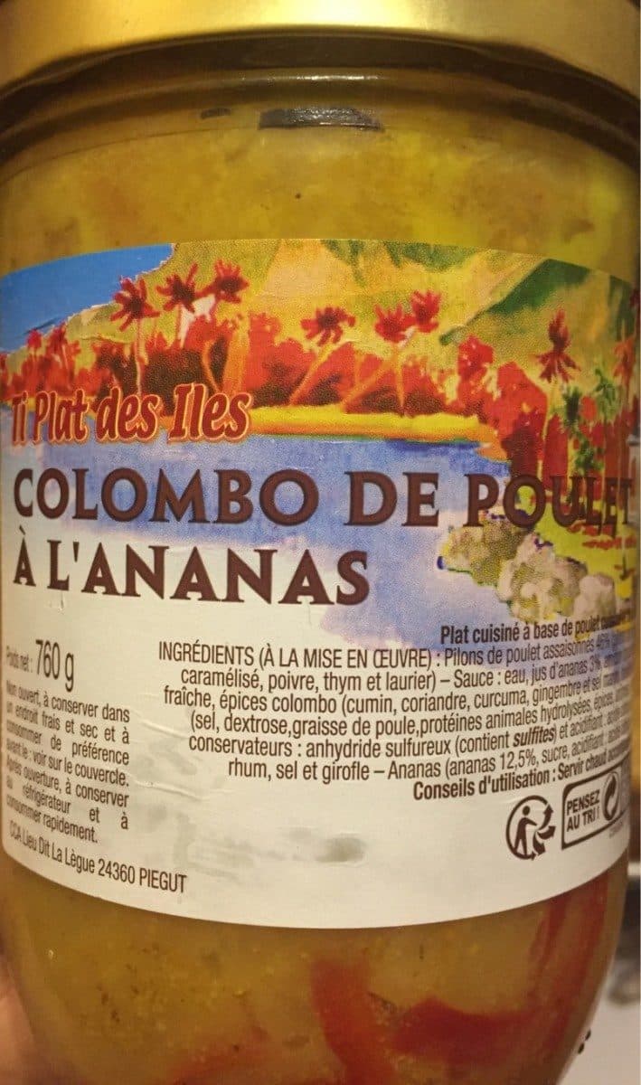 Ti plat des iles Colombo de poulet à l'ananas packshot