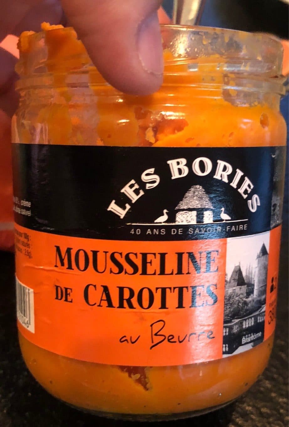 LES BORIES Mousseline de carottes packshot