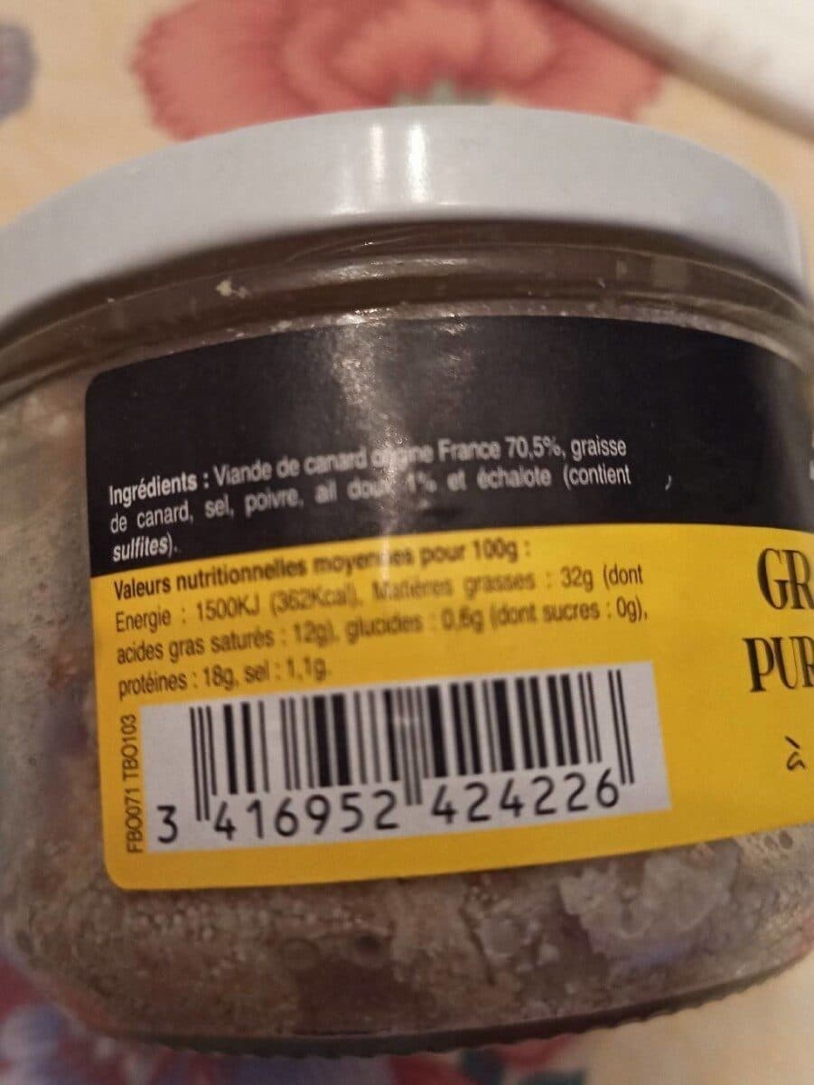 Les Bories Grattons pur canard packshot
