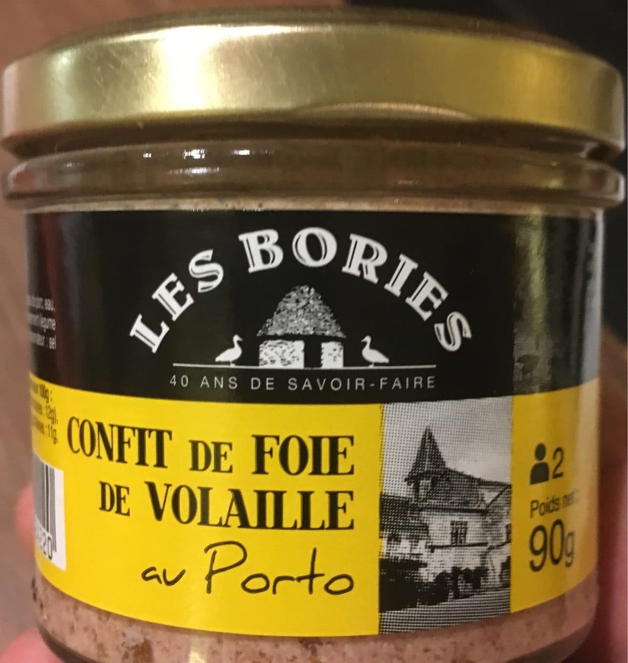 Les Bories Confit de foie de volaille au porto packshot