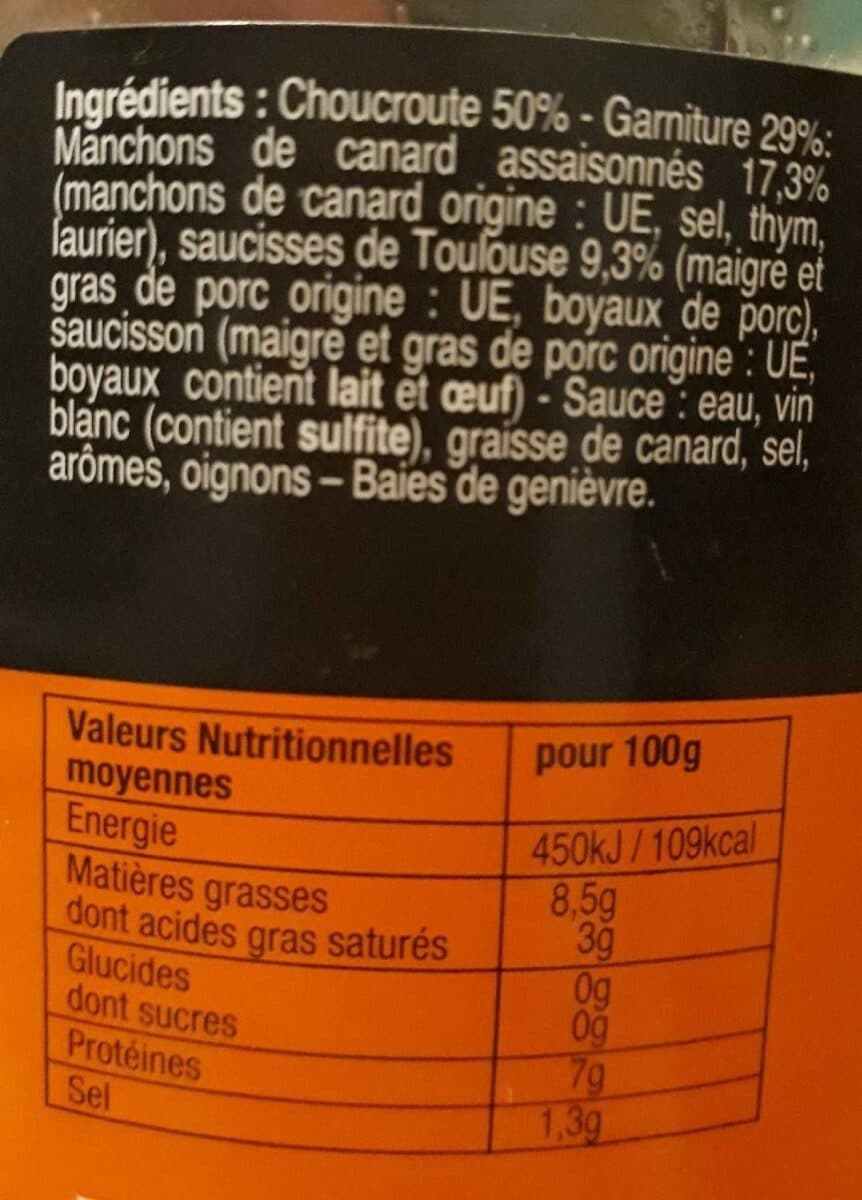 Financière Turenne Lafayette Choucroute packshot