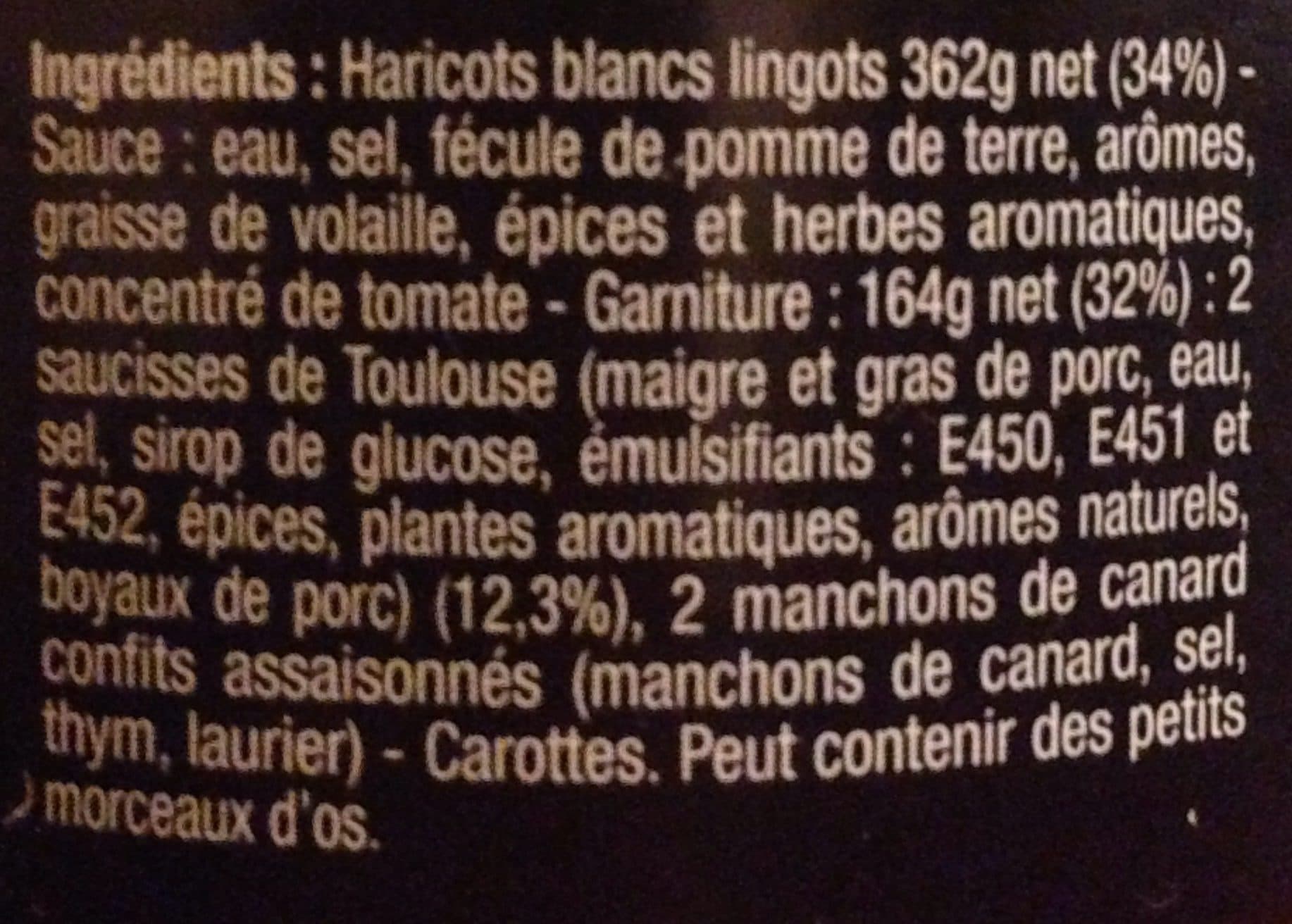 Les Bories Cassoulet au Confit de Canard packshot