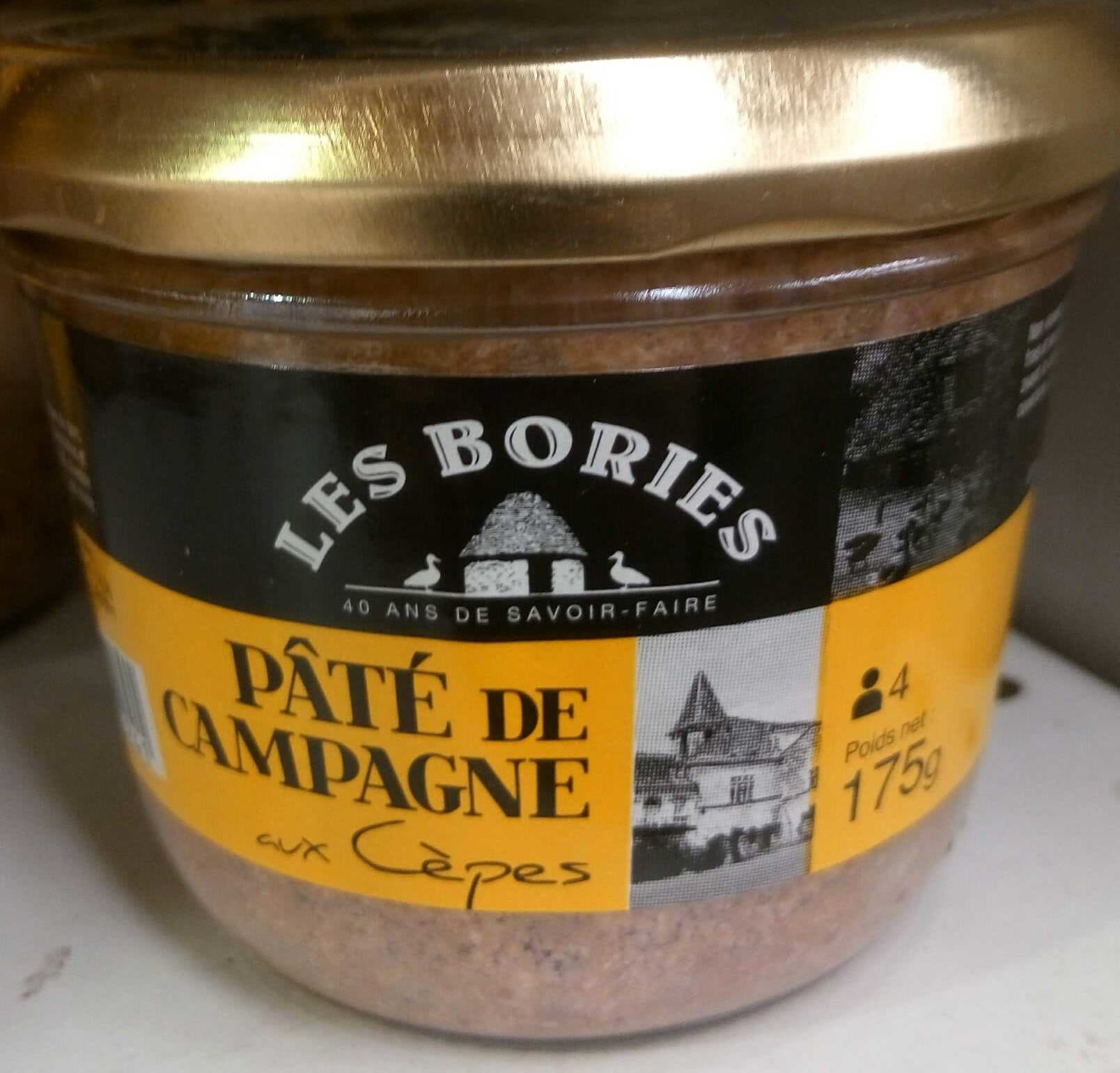 Les Bories Pâté de campagne aux cèpes packshot