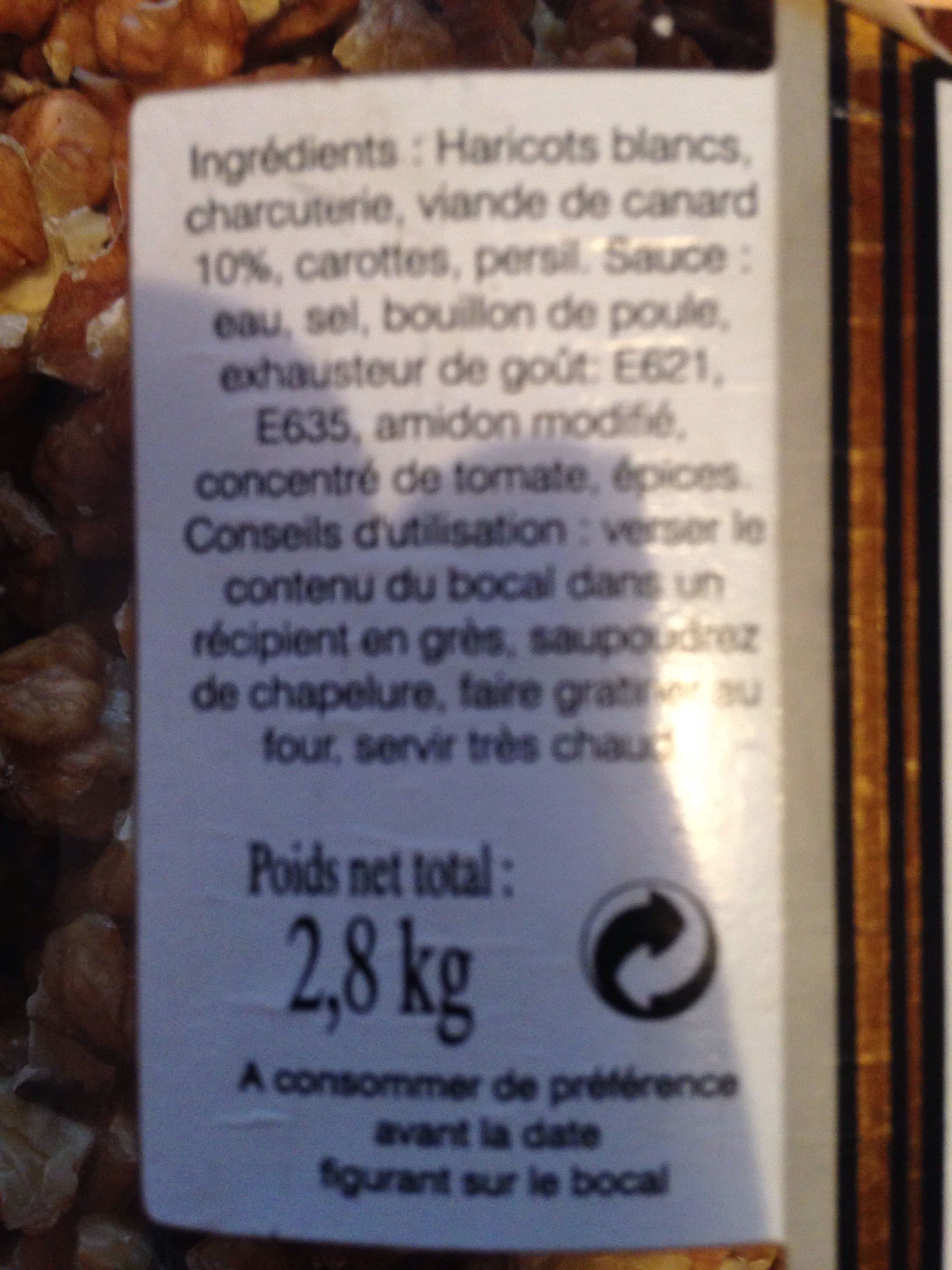 Territoire Et Gourmandise Cassoulet au confit de canard packshot