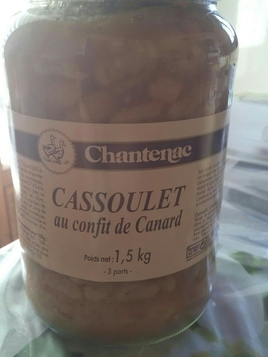 Chantenac Plat cuisiné cassoulet confit canard Chantenac packshot