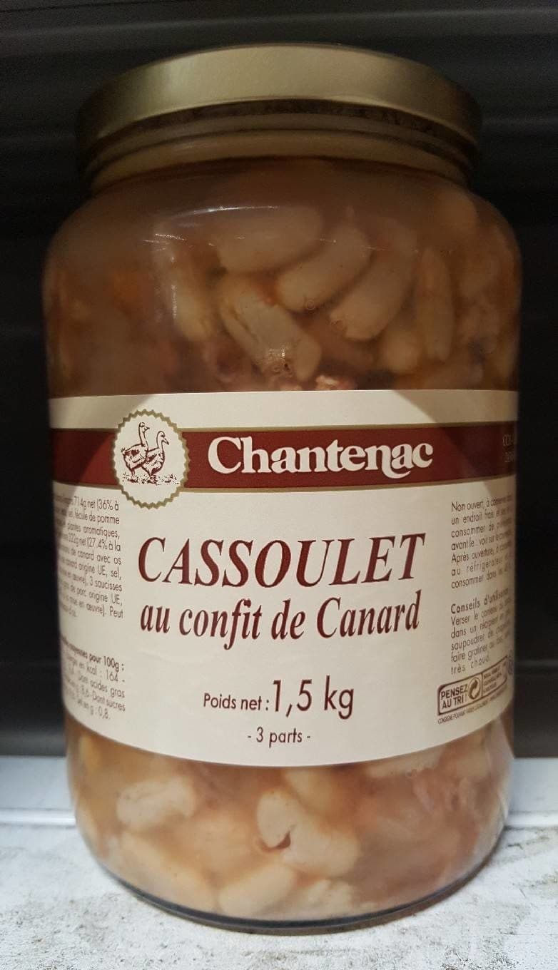 Chantenac Plat cuisiné cassoulet confit canard Chantenac packshot