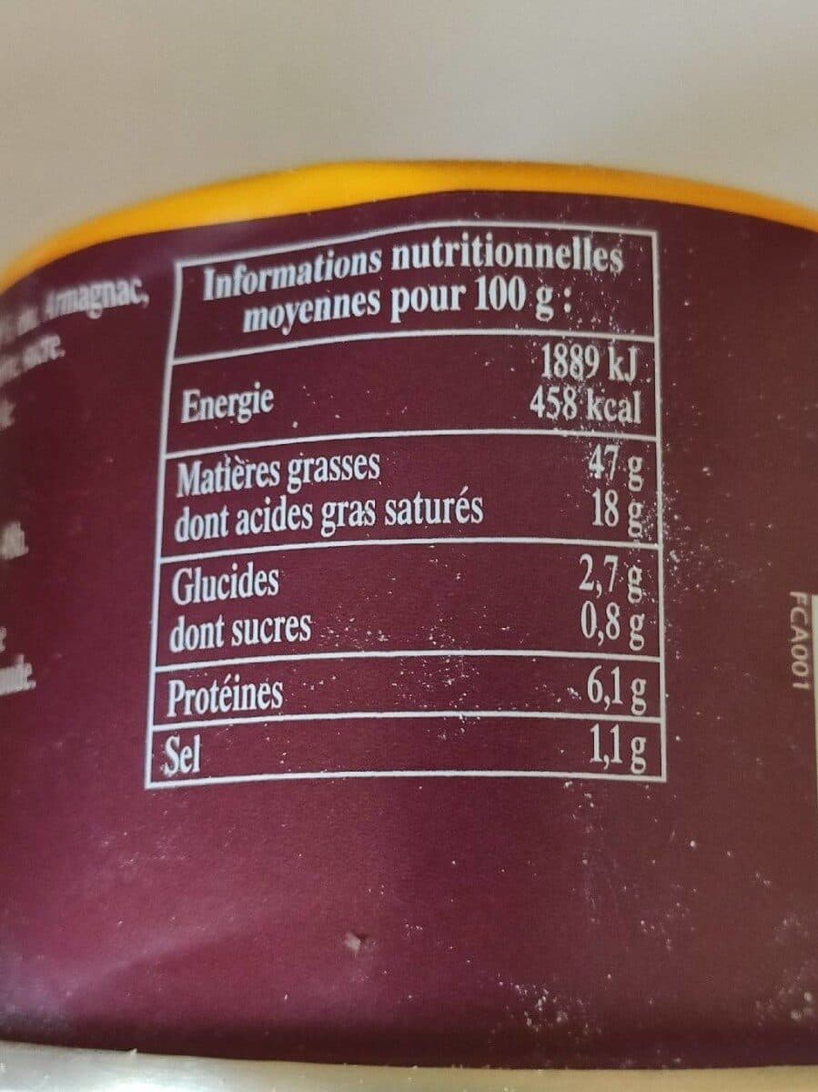 Monsieur de campagnac Bloc de foie gras de canard packshot