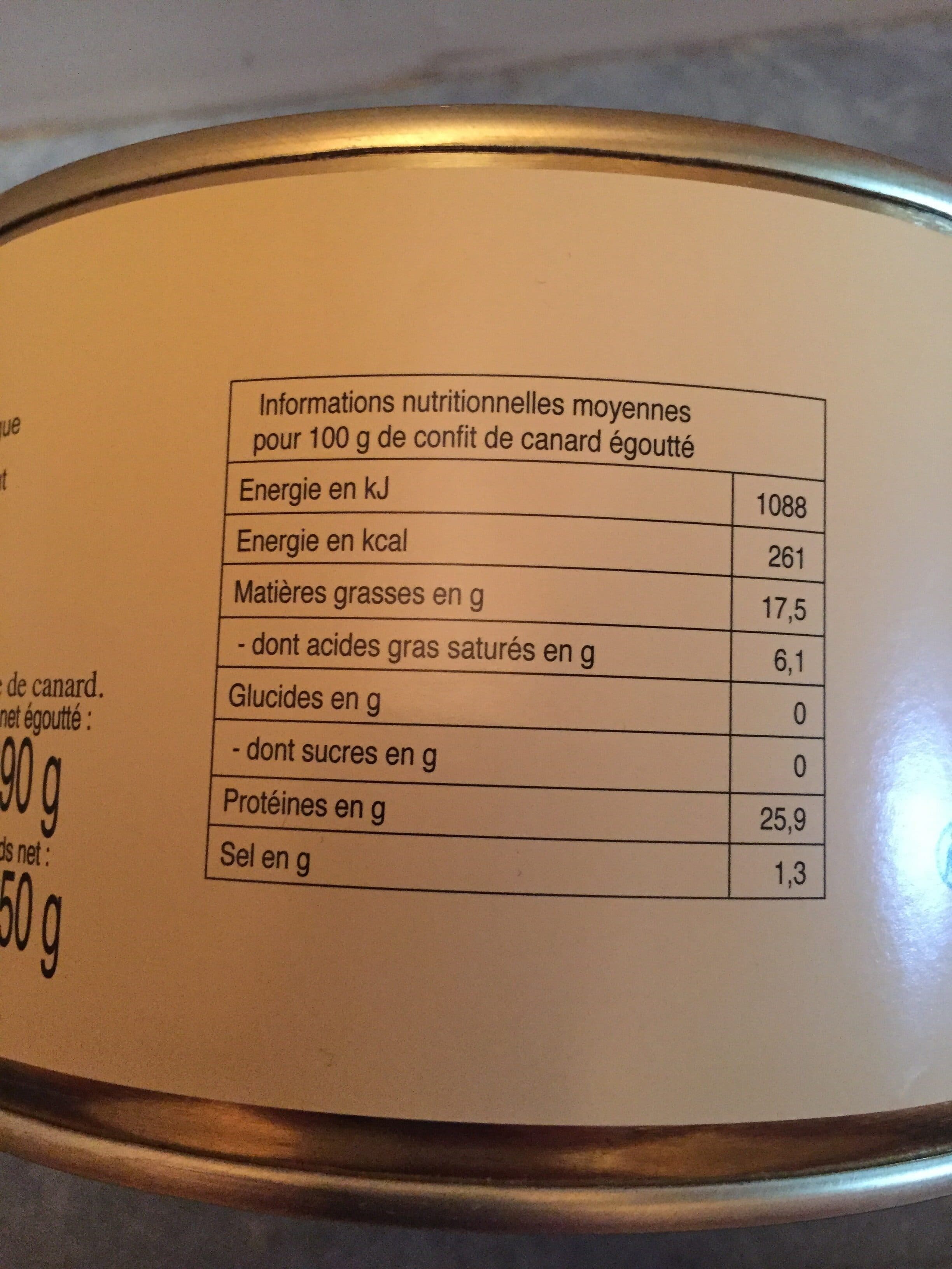 Domaine De Anglardie Confit de Canard - 4/5 cuisses | Entenkonfit packshot