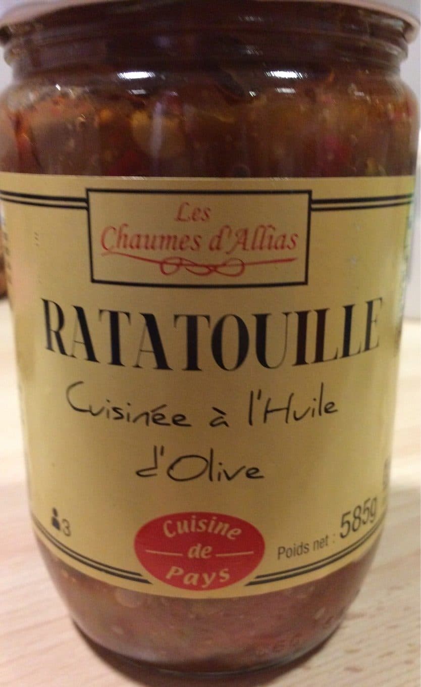Les Chaumes d'Allias Ratatouille cuisinée à l'huile d'olive packshot