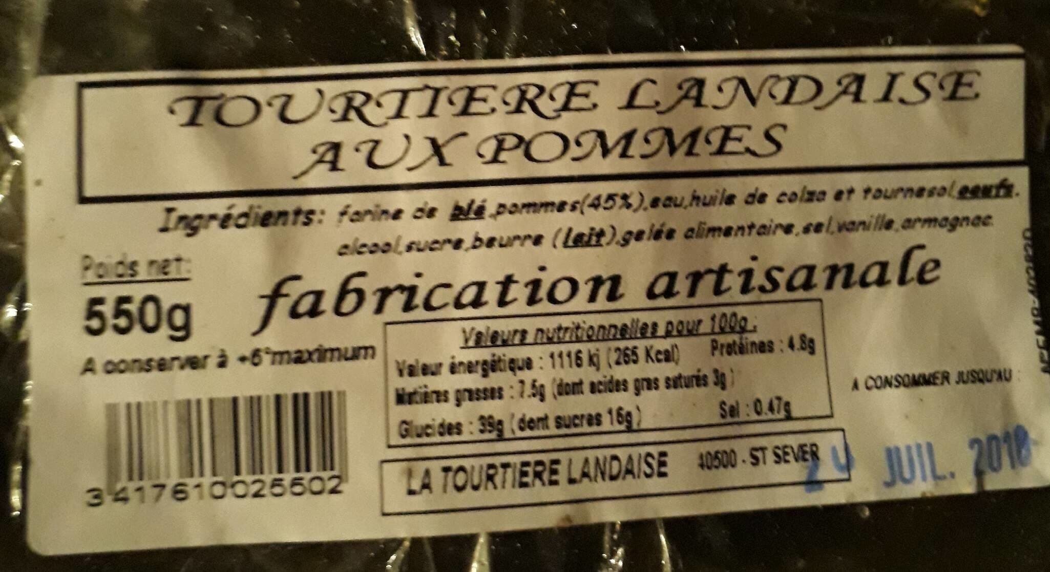 Open Food Facts tourtière landaise aux pomme packshot