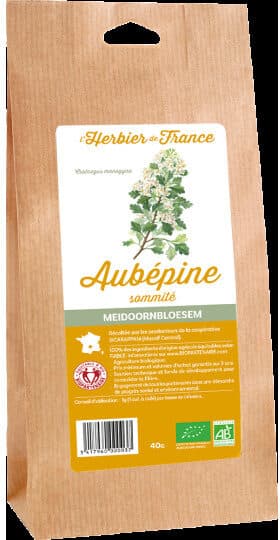 L herbier de france AUBEPINE sommité sachet 40g* packshot