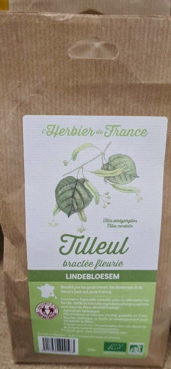 Herbier de France TILLEUL bractée fleurie sachet 25g* packshot