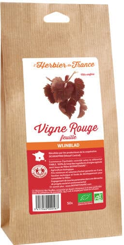Herbier de France VIGNE ROUGE feuille sachet 50g* packshot