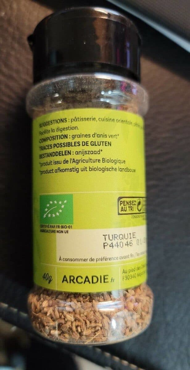 Arcadie ANIS VERT graines "COOK" 40g* packshot