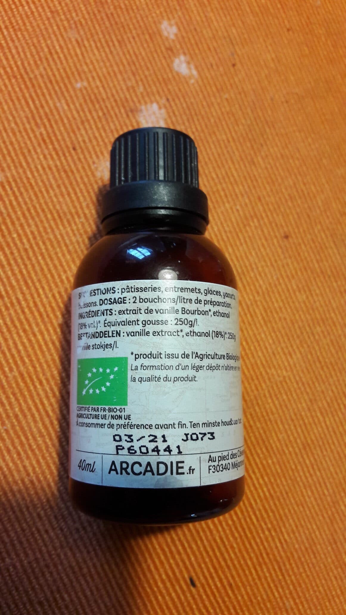 Cook VANILLE Bourbon extrait liquide "COOK" 40ml* packshot