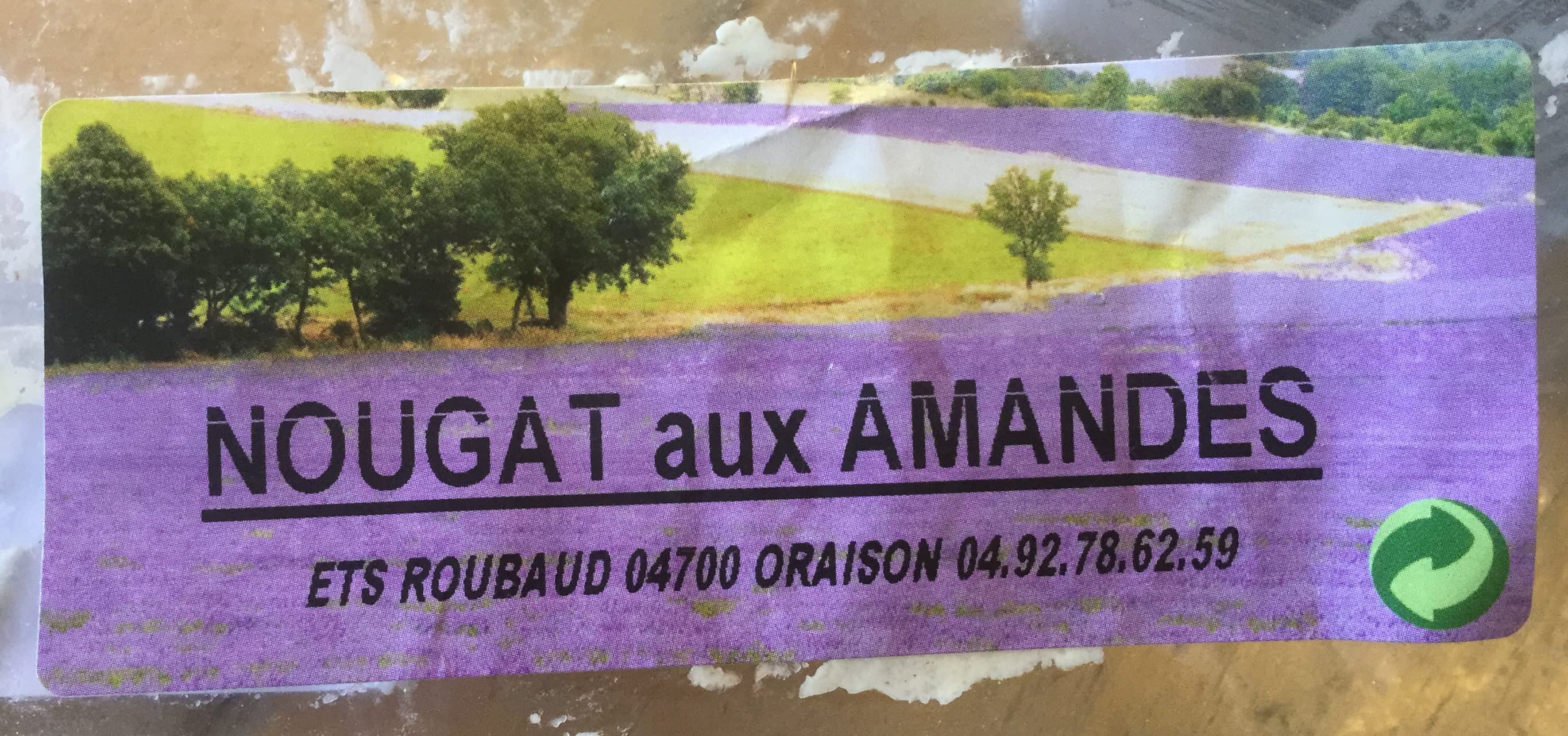 Ets Roubaud Nougat aux Amandes packshot