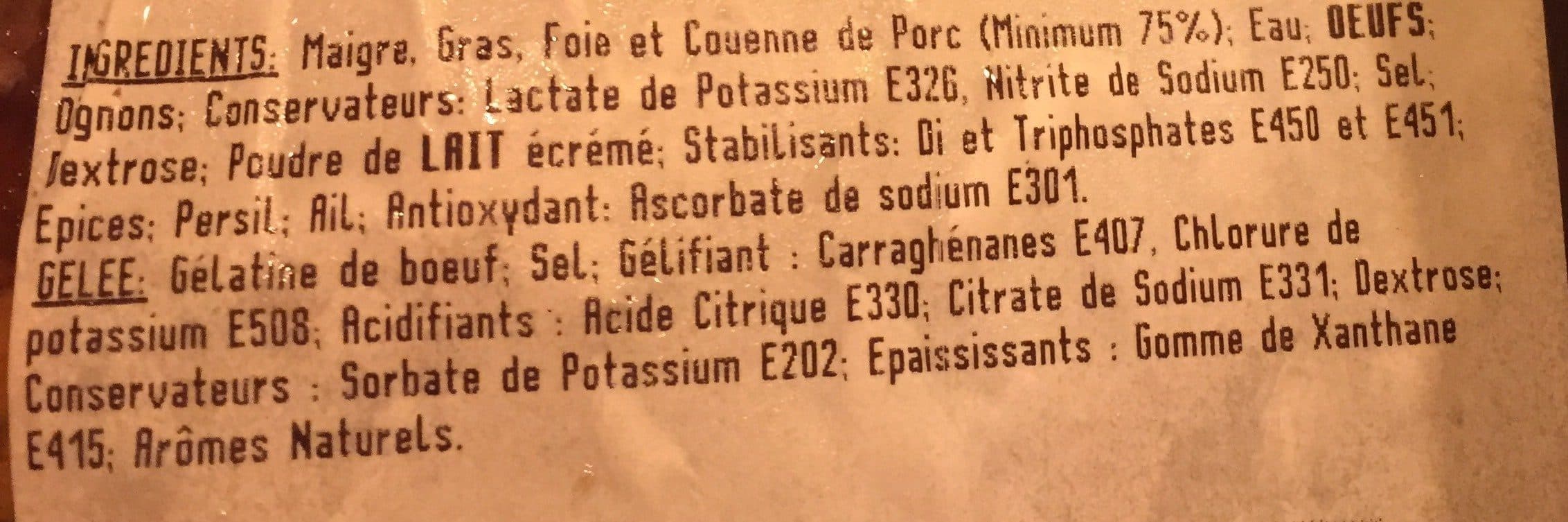 Open Food Facts Pâté de campagne packshot