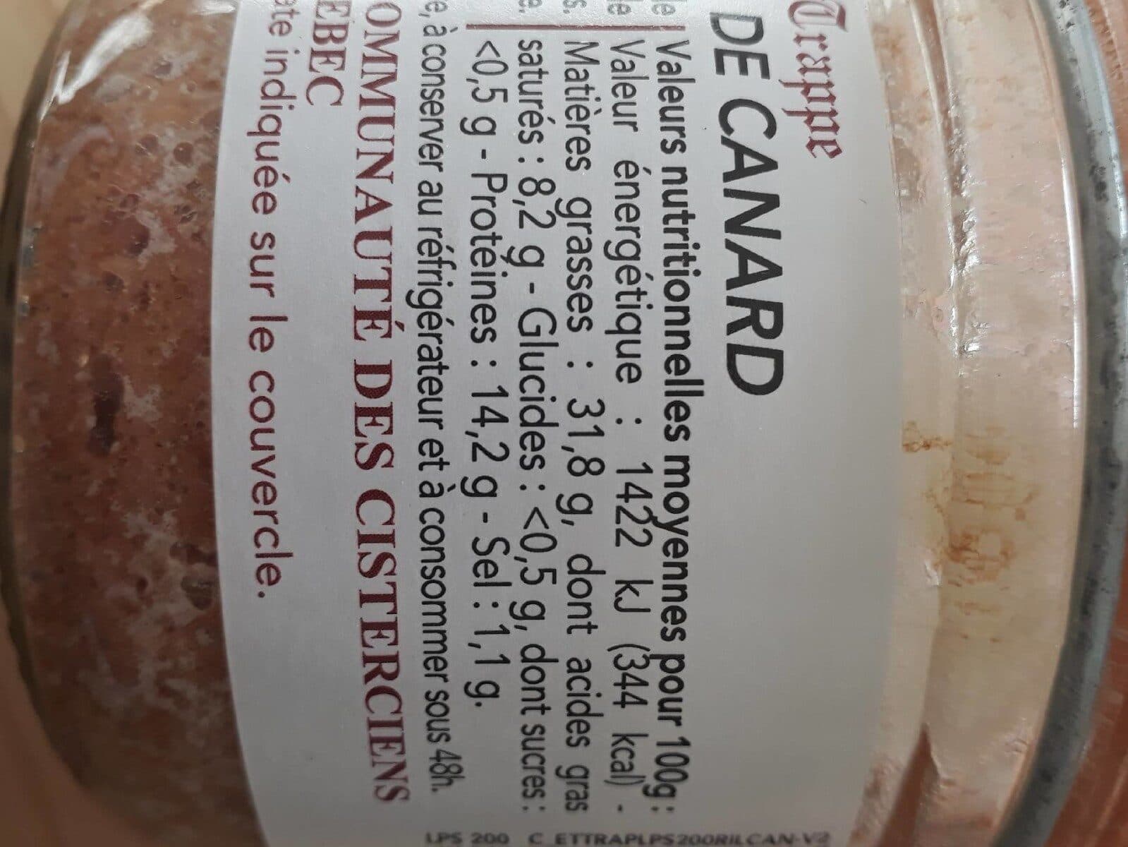 Les charcuteries de la Trappe Rillettes de canard packshot