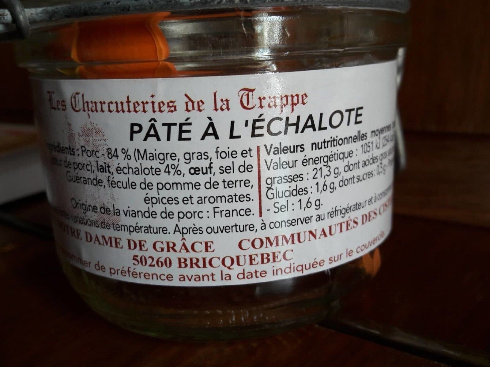 Open Food Facts Pâté à l'échalote, 180 g packshot
