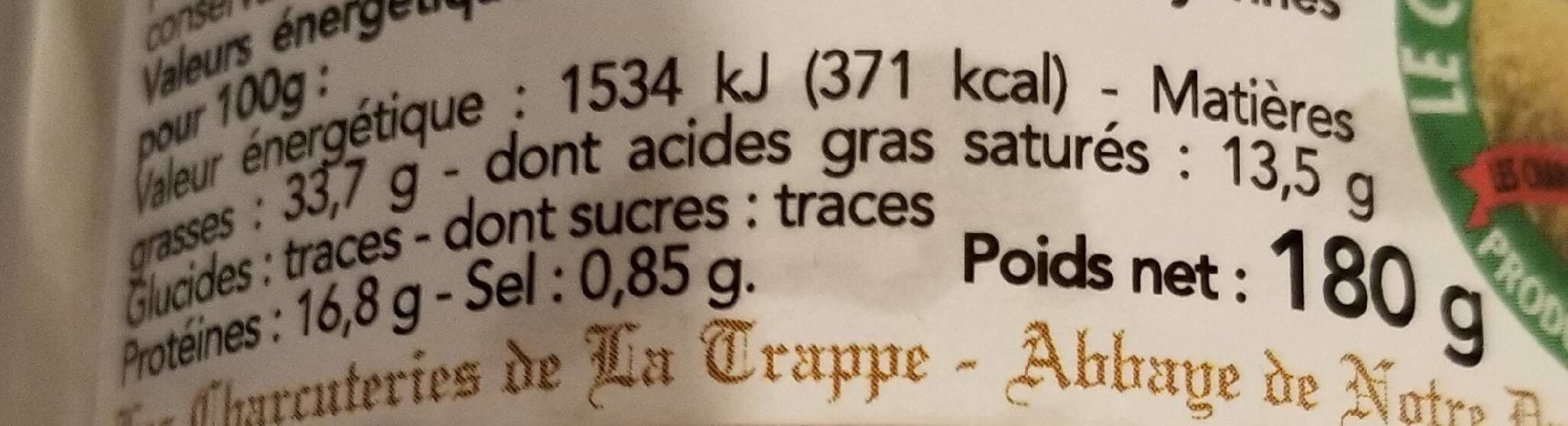 Les charcuteries de la Trappe Abbaye De Bricquebec - Rillettes Pur Porc Du Pere Marc 180 g packshot
