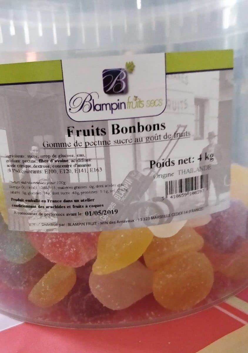 Open Food Facts Fruits bonbons packshot