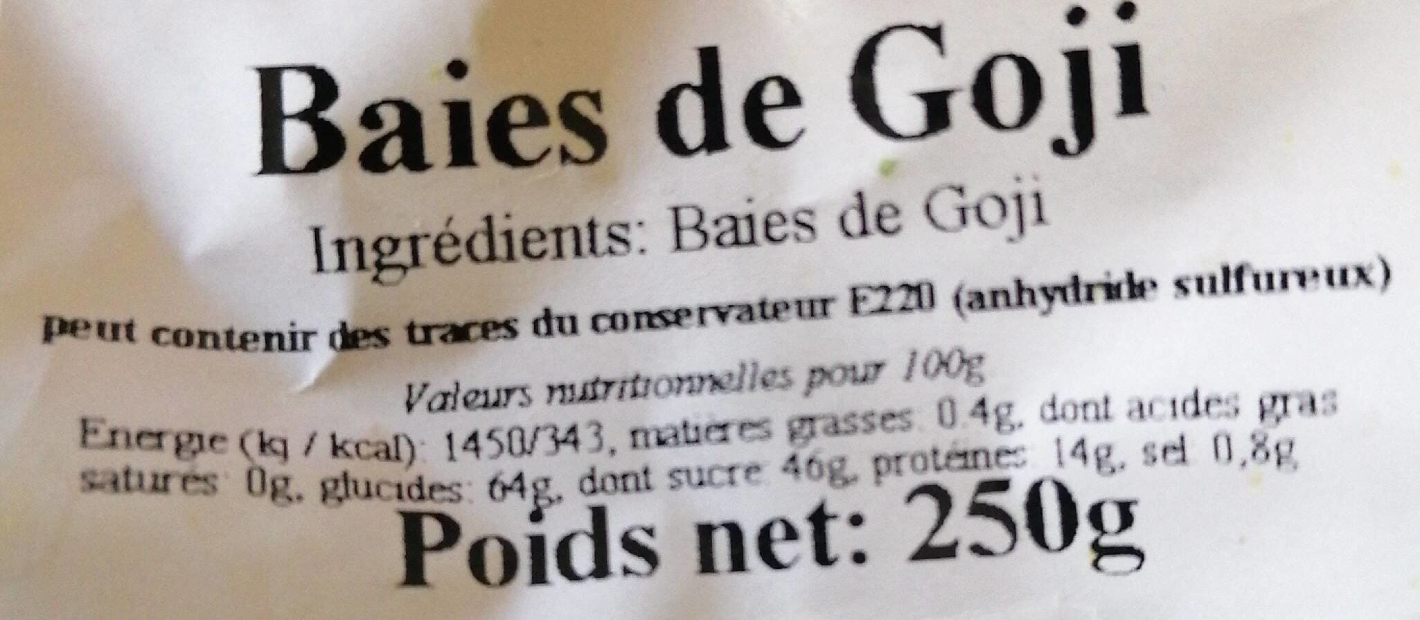 Meyva Baies de goji packshot