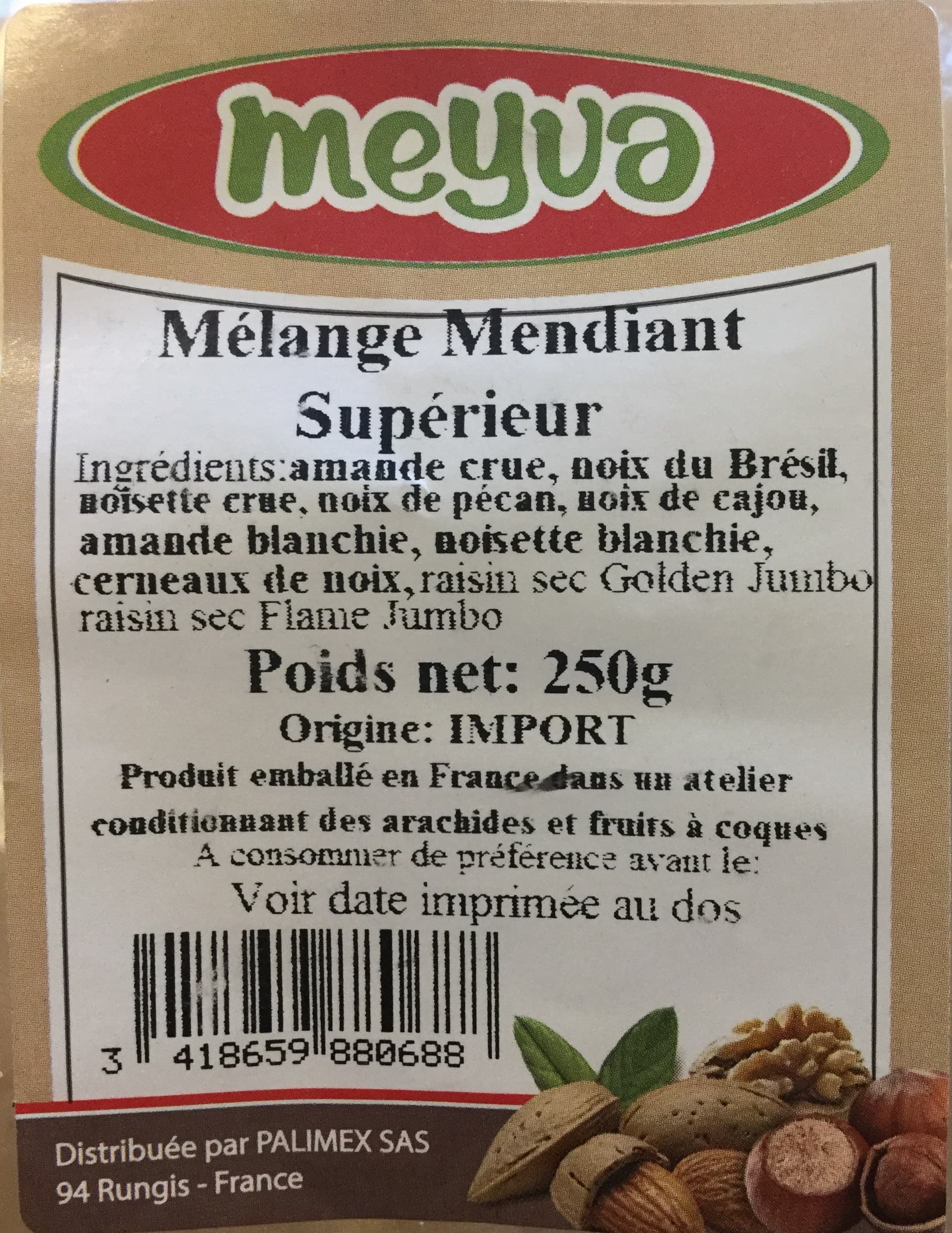 meyva Mélange Mendiant Supérieur packshot