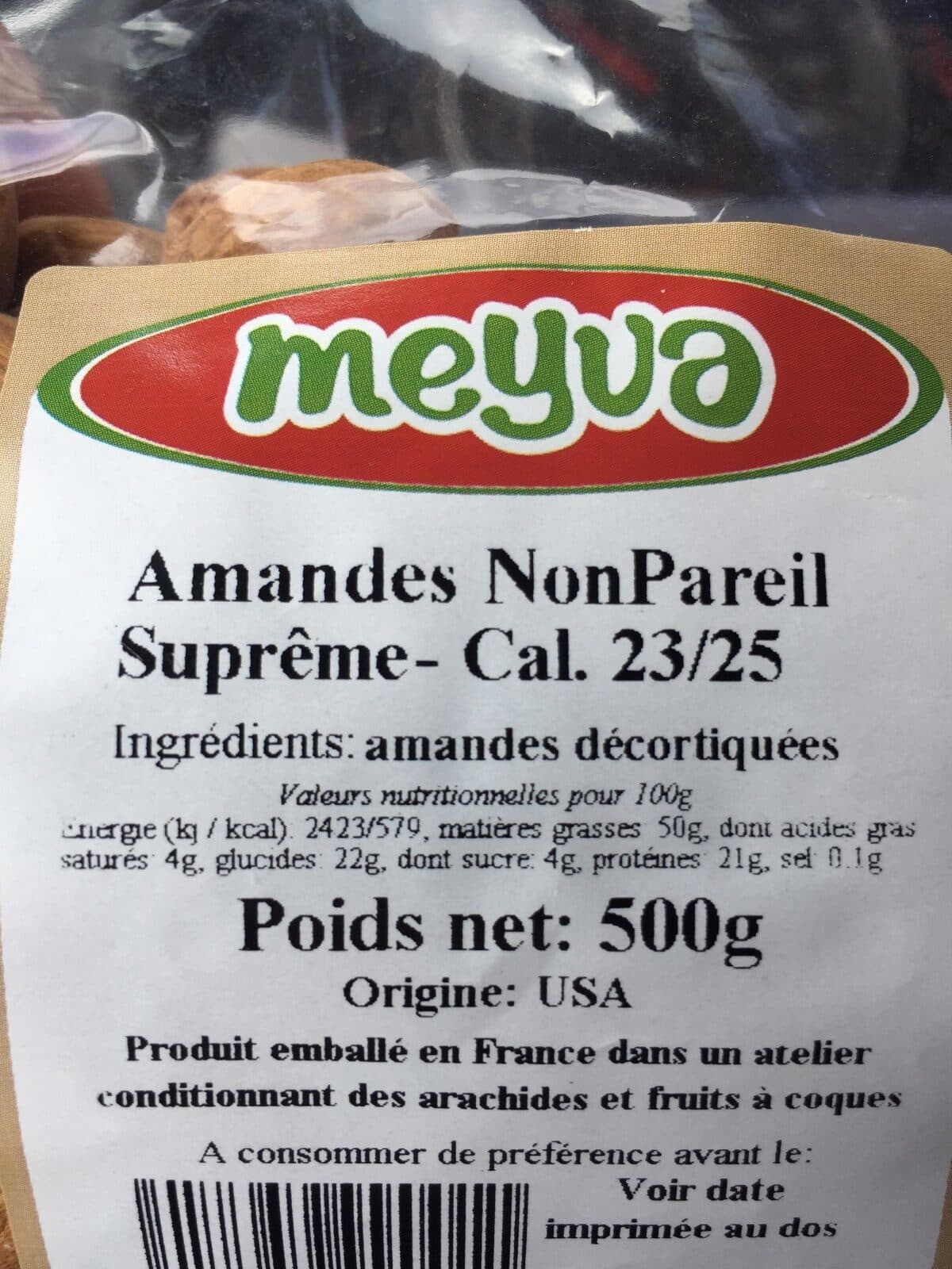 Meyva Amandes packshot