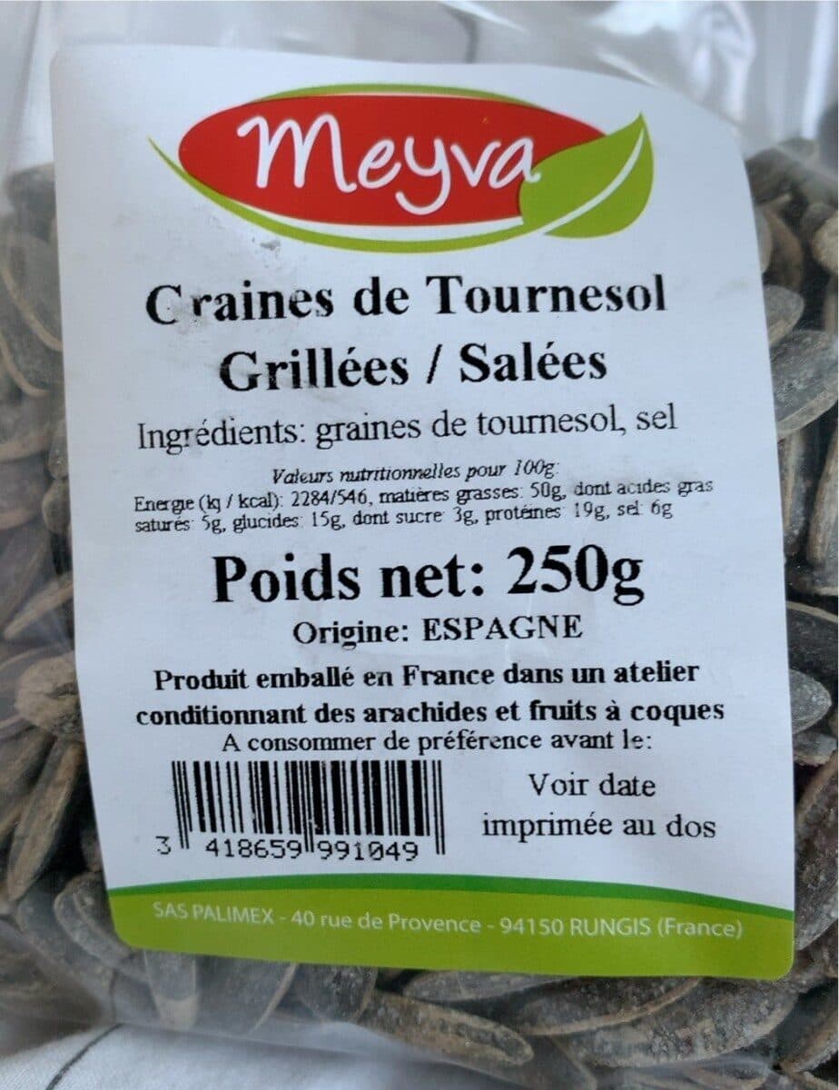Meyva Graines de Tournesol Grillées/Salées packshot