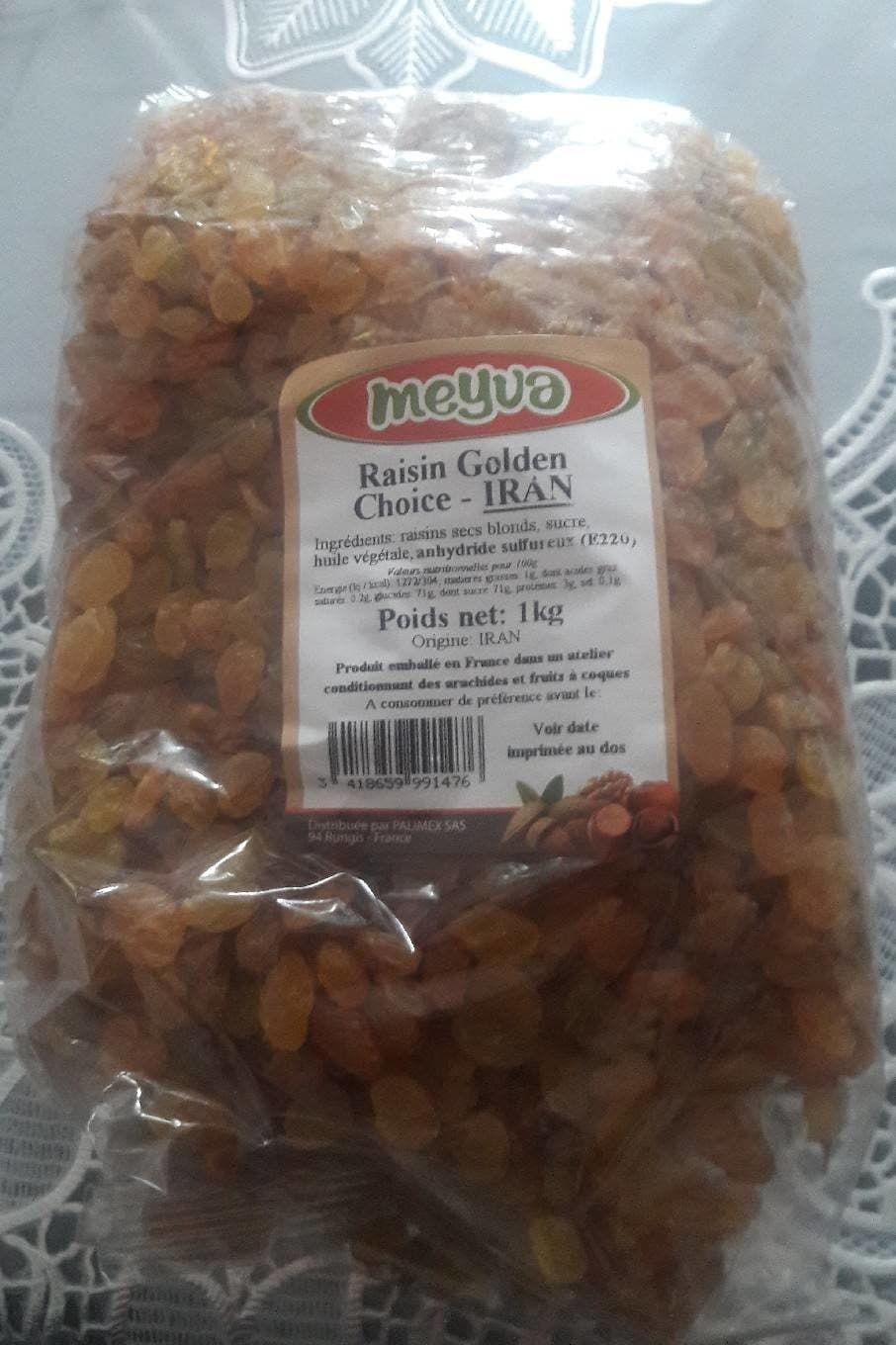 Meyva Raisin goldeb packshot