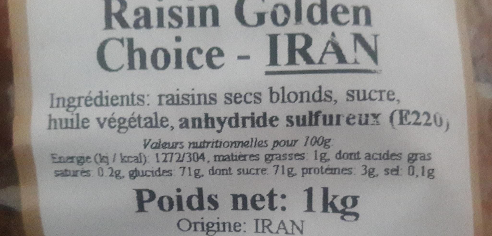 Meyva Raisin goldeb packshot