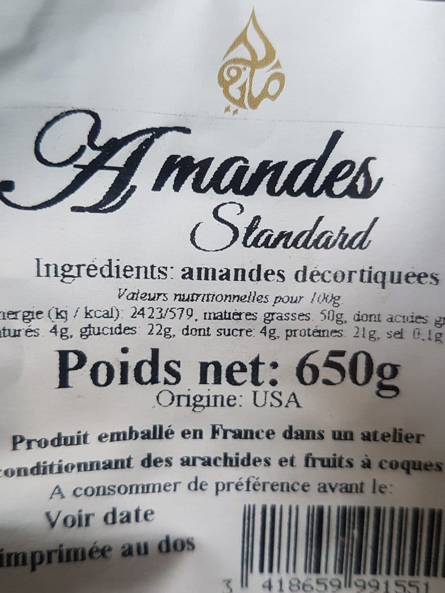 Palimex Amandes standard packshot