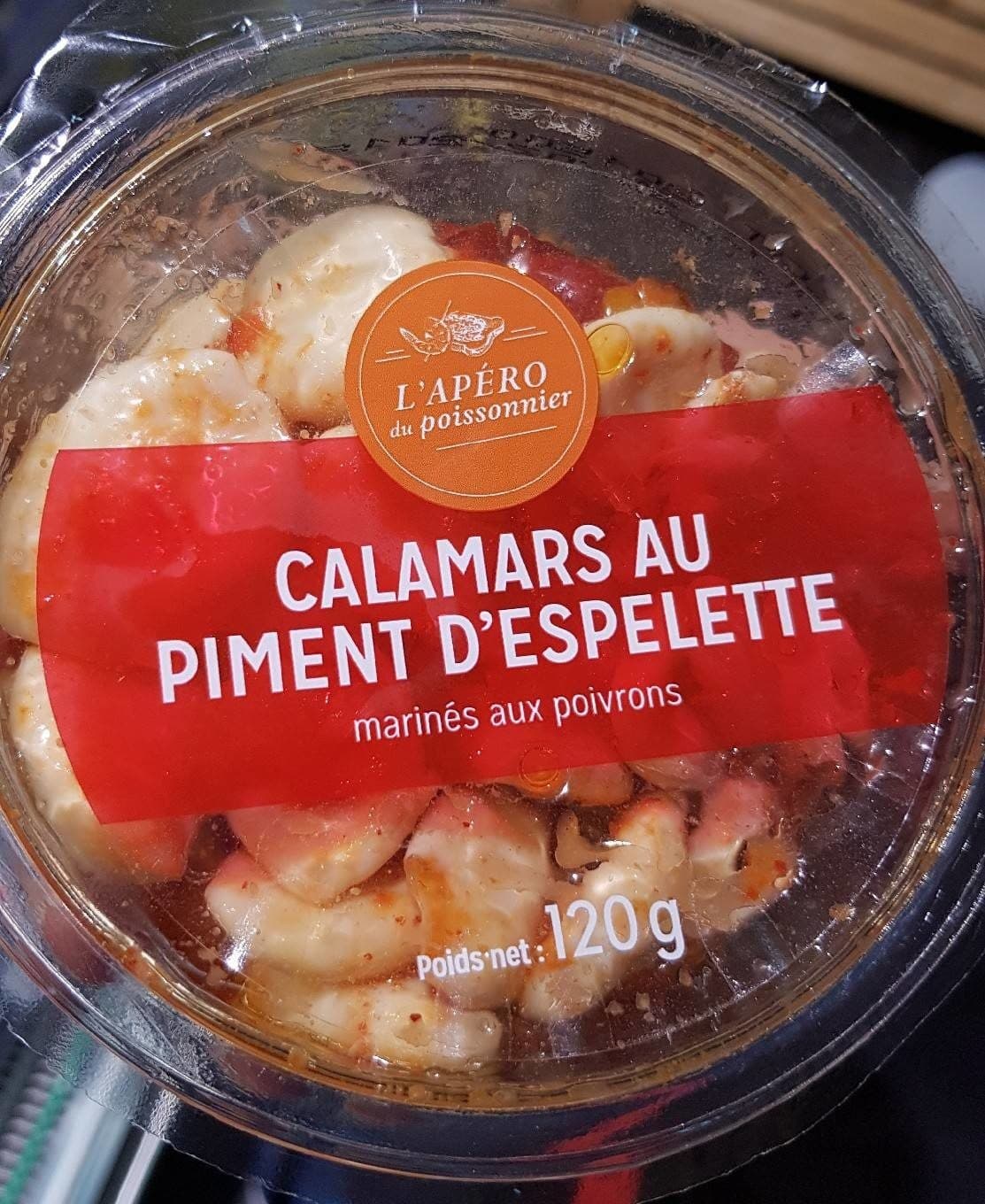 L'Apéro du Poissonnier Calamars au piment d'Espelette marinés aux poivrons packshot